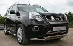 2 204 р. Декоративная вставка воздухозаборника Novline (d16 мм, верхняя) Nissan X-trail 2 T31 рестайлинг (2010-2015)  с доставкой в г. Йошкар-Ола. Увеличить фотографию 1