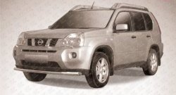 Одинарная защита переднего бампера из трубы диаметром 57 мм Slitkoff Nissan (Нисан) X-trail (Х-трейл)  2 T31 (2010-2015) 2 T31 рестайлинг