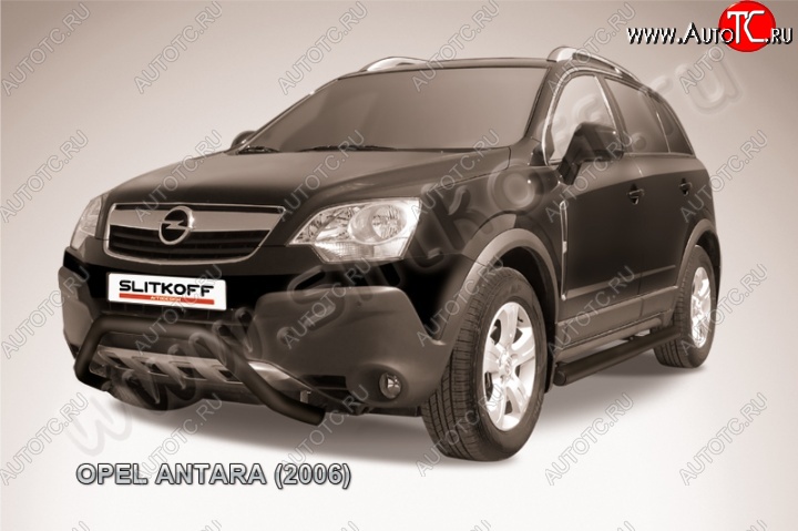 15 849 р. Кенгурятник d57 низкий мини Opel Antara (2006-2010) (Цвет: серебристый)  с доставкой в г. Йошкар-Ола