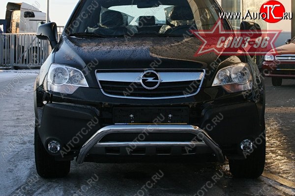 10 799 р. Защита переднего бампера Souz-96 (d60) Opel Antara (2006-2010)  с доставкой в г. Йошкар-Ола