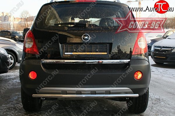 9 179 р. Защита заднего бампера Souz-96 (d42) Opel Antara (2006-2010)  с доставкой в г. Йошкар-Ола