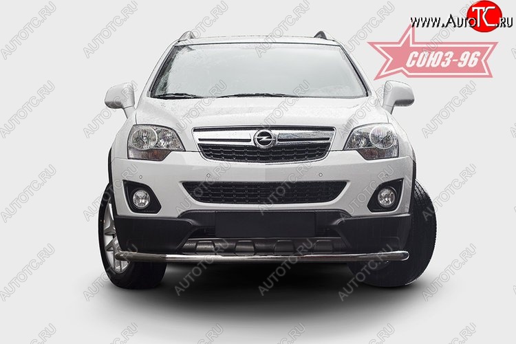 16 469 р. Защита переднего бампера одинарная Souz-96 (d60) Opel Antara рестайлинг (2010-2015)  с доставкой в г. Йошкар-Ола