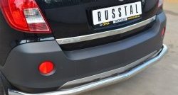 18 599 р. Одинарная защита заднего бампера из трубы диаметром 63 мм SLITKOFF Opel Antara рестайлинг (2010-2015)  с доставкой в г. Йошкар-Ола. Увеличить фотографию 2