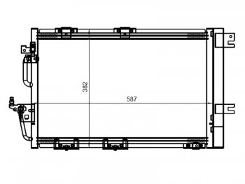 Радиатор кондиционера SAT  Astra  H, Zafira  В