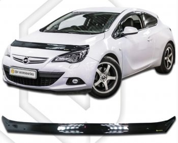 Дефлектор капота CA-Plastiс Opel (Опель) Astra (Астра)  J GTC (2011-2018) J GTC