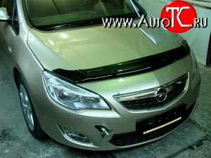 4 599 р. Дефлектор капота NovLine Opel Astra J хэтчбек 5 дв. дорестайлинг (2009-2012)  с доставкой в г. Йошкар-Ола