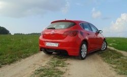 3 899 р. Накладка Sport на задний бампер Opel Astra J хэтчбек 5 дв.  рестайлинг (2012-2017) (Неокрашенная)  с доставкой в г. Йошкар-Ола. Увеличить фотографию 2