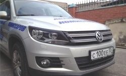 Реснички Sport на фары Volkswagen Tiguan NF рестайлинг (2011-2017)