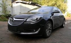 1 469 р. Сетка на бампер (рестайлинг) Russtal (черная) Opel Insignia A универсал рестайлинг (2013-2017)  с доставкой в г. Йошкар-Ола. Увеличить фотографию 2