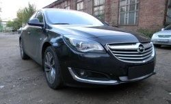 1 539 р. Сетка на бампер (рестайлинг) Russtal (хром) Opel Insignia A универсал рестайлинг (2013-2017)  с доставкой в г. Йошкар-Ола. Увеличить фотографию 2