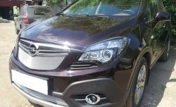 1 539 р. Нижняя сетка на бампер Russtal (хром) Opel Mokka  дорестайлинг (2012-2016)  с доставкой в г. Йошкар-Ола. Увеличить фотографию 4