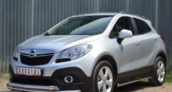 17 999 р. Защита переднего бампера (2 трубыØ63 мм, нержавейка) SLITKOFF  Opel Mokka (2012-2016)  дорестайлинг  с доставкой в г. Йошкар-Ола. Увеличить фотографию 4