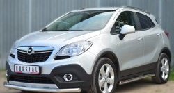 13 399 р. Одинарная защита переднего бампера диаметром 63 мм SLITKOFF  Opel Mokka (2012-2016)  дорестайлинг  с доставкой в г. Йошкар-Ола. Увеличить фотографию 4