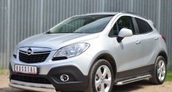 14 949 р. Защита переднего бампера (Ø75х42 мм, нержавейка) Russtal Opel Mokka  дорестайлинг (2012-2016)  с доставкой в г. Йошкар-Ола. Увеличить фотографию 4