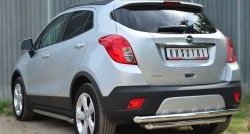 17 499 р. Защита заднего бампера (2 трубы Ø63 мм, нержавейка) SLITKOFF Opel Mokka  дорестайлинг (2012-2016)  с доставкой в г. Йошкар-Ола. Увеличить фотографию 4