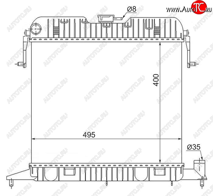 9 349 р. Радиатор двигателя (пластинчатый, 1.8/2.0, МКПП) SAT  Opel Omega  A (1986-1994) седан, универсал  с доставкой в г. Йошкар-Ола