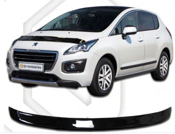 Дефлектор капота CA-Plastiс Peugeot 3008 рестайлинг (2013-2017)