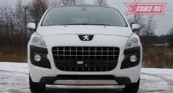 14 309 р. Одинарная защита переднего бампера диаметром трубы 60 мм Souz-96 Peugeot 3008 дорестайлинг (2009-2013)  с доставкой в г. Йошкар-Ола. Увеличить фотографию 2