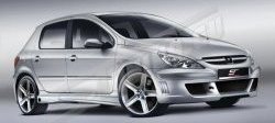 26 599 р. Передний бампер ST Peugeot 307 универсал дорестайлинг (2001-2005)  с доставкой в г. Йошкар-Ола. Увеличить фотографию 1