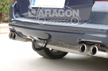 22 699 р. Фаркоп Aragon.(шар V)  Audi Q7 ( 4L,  4M) (2005-2022), Porsche Cayenne ( 955,  957,  958,  PO536) (2002-2025), Volkswagen Touareg ( GP,  NF,  CR) (2002-2025)  с доставкой в г. Йошкар-Ола. Увеличить фотографию 1