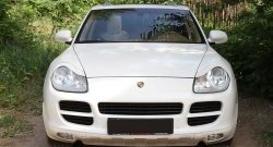 1 599 р. Реснички на фары RA Porsche Cayenne 955 (2002-2006) (Неокрашенные)  с доставкой в г. Йошкар-Ола. Увеличить фотографию 3