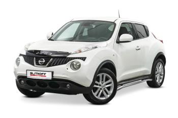 Защита порогов d42 с гибами Slitkoff Nissan (Нисан) Juke (Жук)  1 YF15 (2010-2014) 1 YF15 дорестайлинг