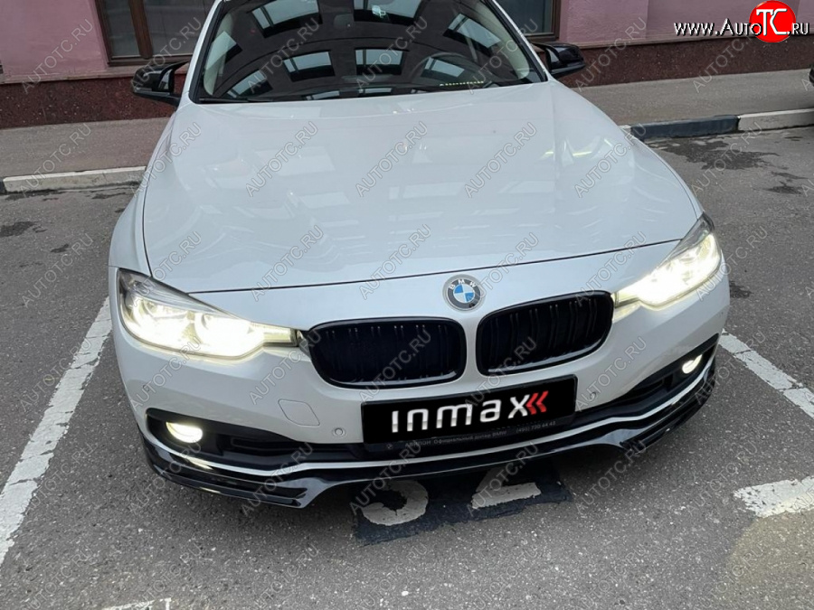 12 999 р. Юбка переднего бампера (Sport,Luxury, SE) INMAX  BMW 3 серия ( F30,  F31) (2015-2018) седан рестайлинг, универсал рестайлинг (неокрашенная)  с доставкой в г. Йошкар-Ола