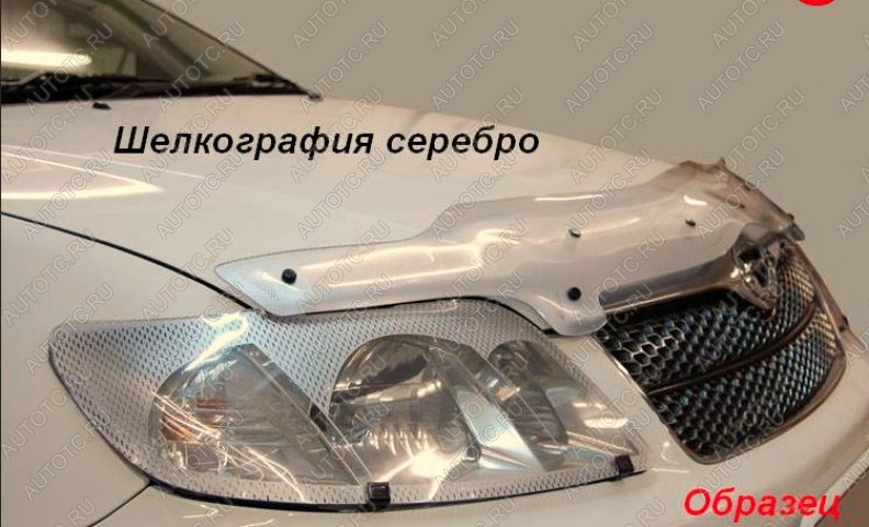 2 099 р. Защита фар CA-Plastic  Toyota Chaser (1996-2001) (Шелкография серебро)  с доставкой в г. Йошкар-Ола