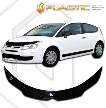 2 199 р. Дефлектор капота CA-Plastic  CITROEN C4 (2008-2011)  рестайлинг, хэтчбэк 3 дв.,  рестайлинг, хэтчбэк 5 дв. (classic черный, без надписи)  с доставкой в г. Йошкар-Ола. Увеличить фотографию 1