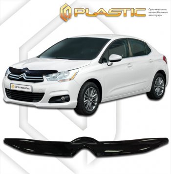 Дефлектор капота CA-Plastic CITROEN (Ситроен) C4 (С4)  B7 (2013-2022) B7 седан дорестайлинг, седан рестайлинг