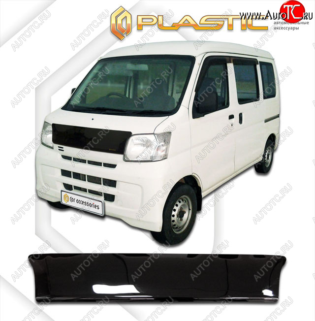 1 999 р. Дефлектор капота CA-Plastic  Daihatsu Hijet  S320 минивэн (2004-2007) дорестайлинг (classic черный, без надписи)  с доставкой в г. Йошкар-Ола