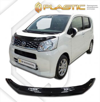 1 899 р. Дефлектор капота CA-Plastic Daihatsu Move  дорестайлинг (2014-2017) (серия Сlassic черный, без надписи)  с доставкой в г. Йошкар-Ола. Увеличить фотографию 2