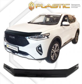 Дефлектор капота CA-Plastic Haval (Хавал) F7 (Ф7) (2018-2024)  дорестайлинг,  рестайлинг