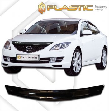 1 759 р. Дефлектор капота (седан) CA-Plastic Mazda Atenza (2007-2012) (Classic черный)  с доставкой в г. Йошкар-Ола. Увеличить фотографию 1