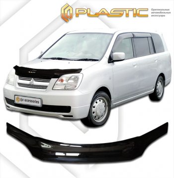 2 199 р. Дефлектор капота CA-Plastic  Mitsubishi Dion  CR6W,CR9W (2002-2006) рестайлинг (серия Сlassic черный)  с доставкой в г. Йошкар-Ола. Увеличить фотографию 2