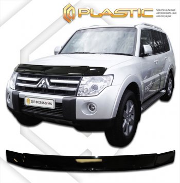 Дефлектор капота CA-Plastic Mitsubishi (Митсубиси) Pajero (Паджеро)  4 V80 (2006-2014) 4 V80 дорестайлинг, 3 дв. 1-ый рестайлинг