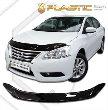 Дефлектор капота CA-Plastic Nissan (Нисан) Bluebird Sylphy (блюбёрд)  седан (2012-2025) седан NB17