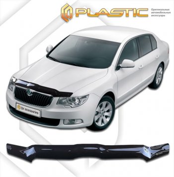 Дефлектор капота CA-Plastic Skoda (Шкода) Superb (Супер)  B6 (3T) (2008-2013) B6 (3T) лифтбэк дорестайлинг