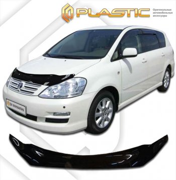 2 059 р. Дефлектор капота CA-Plastic  Toyota Ipsum  ACM20 (2003-2009) рестайлинг (серия Сlassic черный, без надписи)  с доставкой в г. Йошкар-Ола. Увеличить фотографию 2