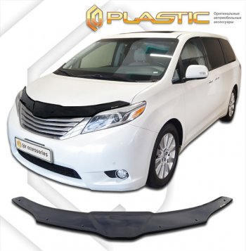 Дефлектор капота CA-Plastic Toyota (Тойота) Sienna (Сьена)  XL30 (2010-2017) XL30 дорестайлинг