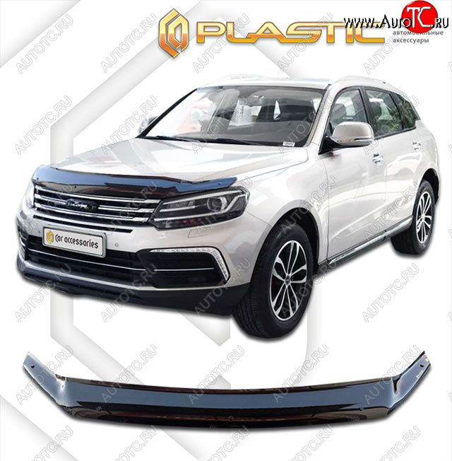 2 059 р. Дефлектор капота CA-Plastic  Zotye Coupa  B11F (2019-2021) (classic черный, без надписи)  с доставкой в г. Йошкар-Ола