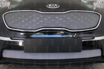 Защитная сетка в бампер (низ, ячейка 3х7 мм) Alfeco Стандарт KIA (КИА) Sportage (Спортаж)  4 QL (2018-2022) 4 QL рестайлинг ()