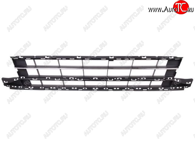 5 199 р. Центральная решетка переднего бампера (пр-во Тайвань) TYG Volkswagen Passat B8 седан дорестайлинг (2015-2019) (молдинг хром)  с доставкой в г. Йошкар-Ола