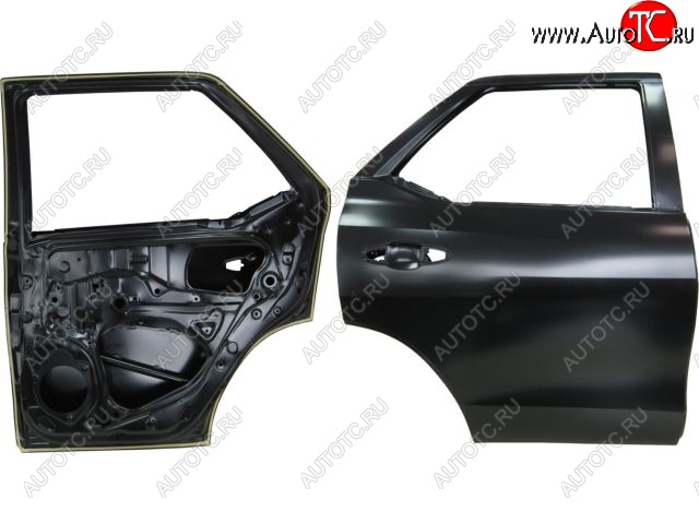 20 999 р. Правая дверь задняя BodyParts  Toyota Fortuner  AN160 (2015-2020) дорестайлинг (Неокрашенная)  с доставкой в г. Йошкар-Ола