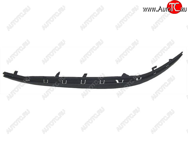 379 р. Левый молдинг переднего бампера BODYPARTS  Skoda Octavia  A5 (2004-2008) дорестайлинг лифтбэк, дорестайлинг универсал (Черный)  с доставкой в г. Йошкар-Ола