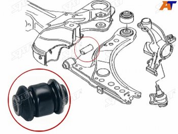 Сайлентблок рычага передний FR SAT Skoda Fabia Mk1 хэтчбэк дорестайлинг (2000-2004)