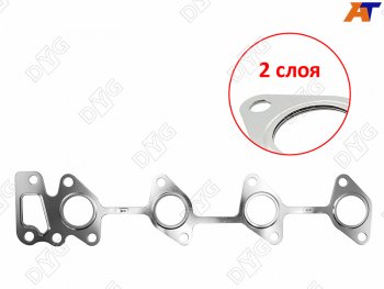 Прокладка выпускного коллектора D4EB 2,2 D4EA 2,0 DYG Hyundai Grandeur TG дорестайлинг (2005-2009)