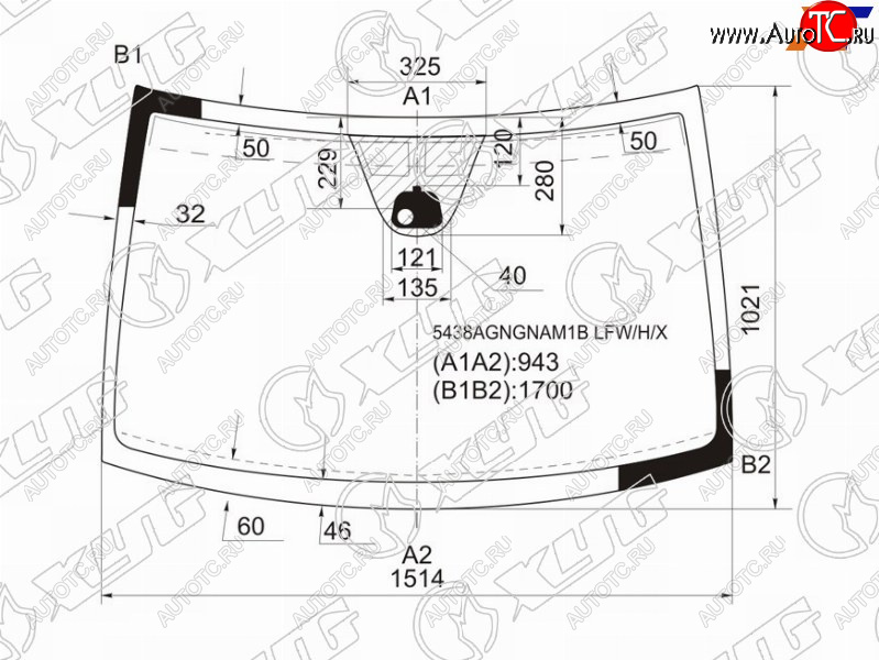 10 899 р. Стекло лобовое (Антенна Датчик дождя) XYG Mercedes-Benz Vito W639 рестайлинг (2010-2014)  с доставкой в г. Йошкар-Ола