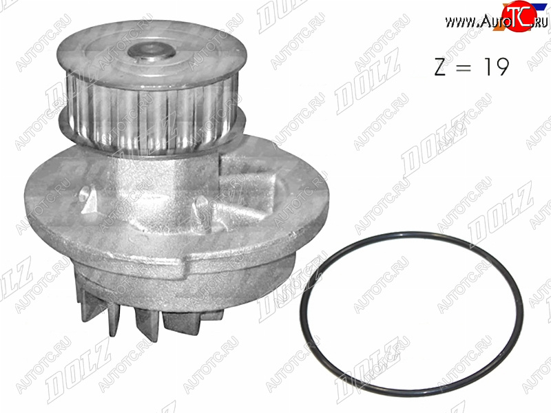 2 589 р. Насос водяного охлаждения с прокладкой DOLZ Chevrolet Aveo T300 хэтчбек (2011-2015)  с доставкой в г. Йошкар-Ола
