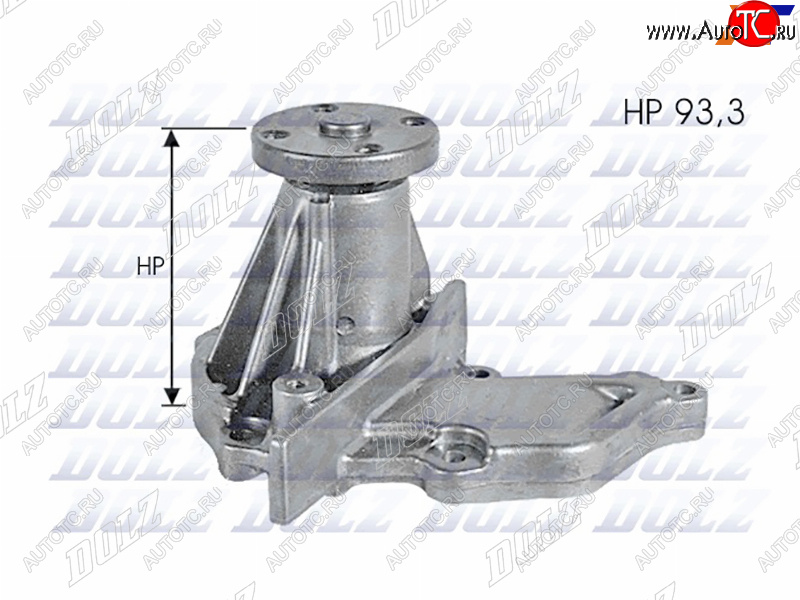 4 849 р. Насос системы охлаждения DOLZ  Ford Fiesta  5 (2001-2008), Ford Focus  2 (2004-2011), Mazda 2/Demio ( DW,  DY,  DE,  DJ IV) (1996-2019)  с доставкой в г. Йошкар-Ола